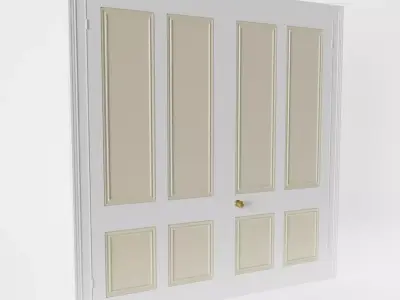 Grand Internal Double Door 3D model