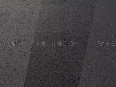 Asphalt 05 PBR Low-poly 3D model