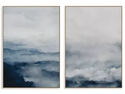Abstract Painting Frame set 3D model 610