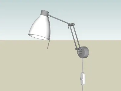 reading lamp on wall 3D model