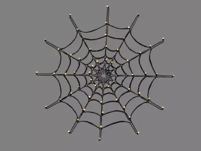 Halloween Spider Web Light 3D model