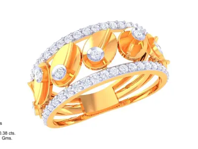 Women Ring  Render 3dm STL OBJ FBX Details 3D print model 146