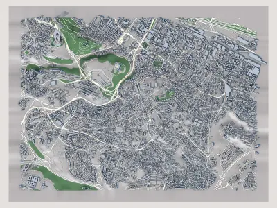 Kouba City Algeria 3D model