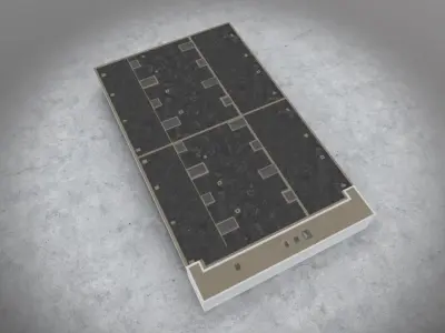 EDDB Technical Building 6 Low-poly 3D model