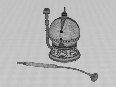 Jabba the Hutt - Hookah Split Version 3D print model