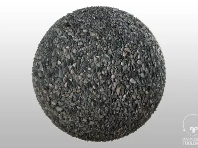 Gravel 01 - PBR 3D model
