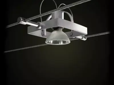 White Lamp For Lighting Home 3D model