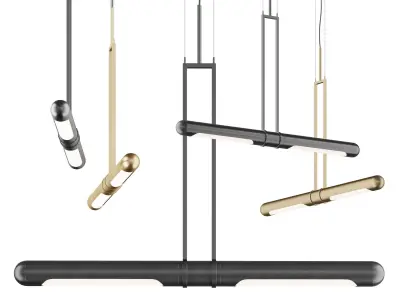Bullet Pendant Light 3D model