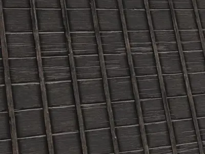 Rustic Reinforced Dark Wood PBR Seamless Texture