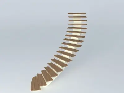 metal stairs 3D model