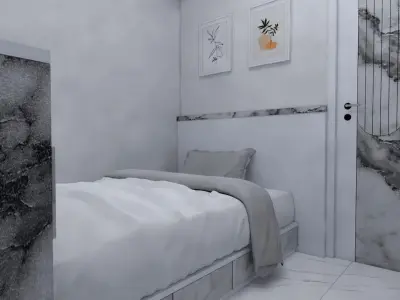 Interior and Exterior Boarding house 2nd floor - kos 2 lantai 3D model