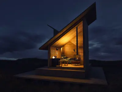 Cliff House Forest House in  3D model