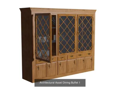 Wooden Furniture 1 3D Model Pack