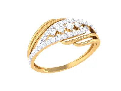 Women Ring  Render 3dm STL OBJ FBX Details 3D print model 424