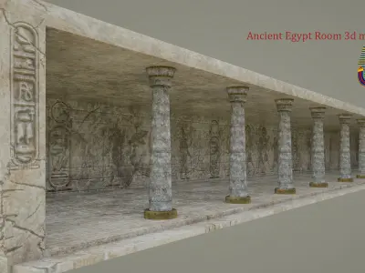  Ancient Egypt Room 3d model Low-poly 3D model