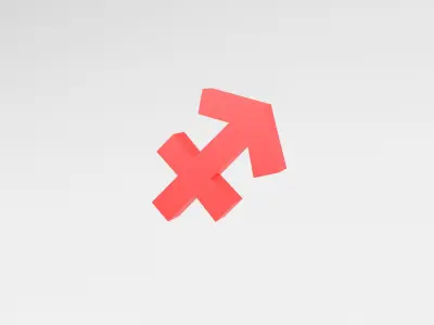 Sagittarius v1 003 Low-poly 3D model