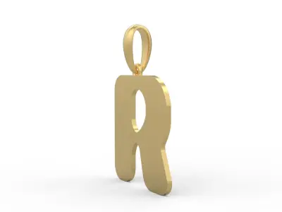 Initial Letters Pendant Sisyphus Light R 3D print model