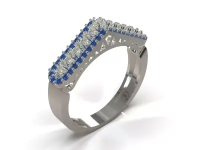 woman printable luxury ring model jr00335 3D print model purchase