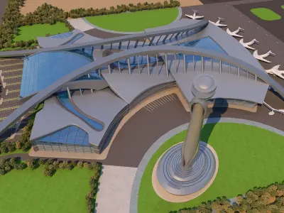 0023 - Architecture Airport - 2021 - 05 3D model
