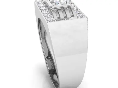 Small fancy mans ring 3D print model