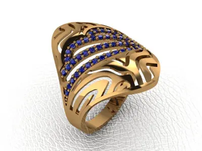 rings 30 pieces ring drawing 3d rihone drawing ring 3D print model