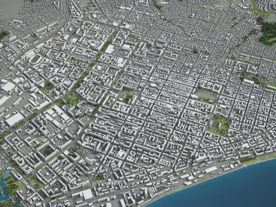 Saratov  Low-poly 3D model