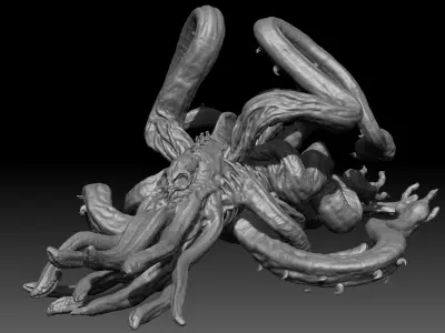Octopus Catcher Boss  - Death Stranding collectable BT figurines 3D print model