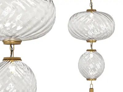 Beacon Two Tier Pendant by Arhaus 3D model