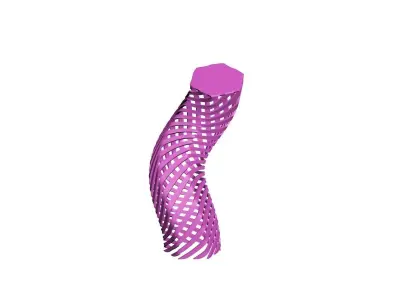 Parametric Design hanging lamp 3D print model