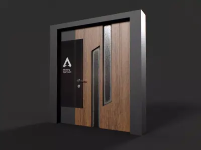 Door Asset Pack Low-poly 3D model