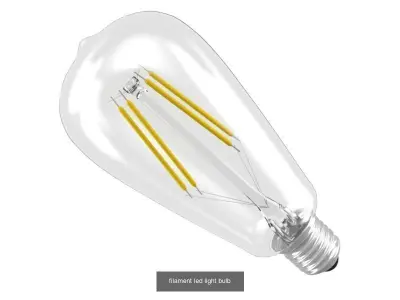 Filament Led Light Bulbs 3D Model Pack