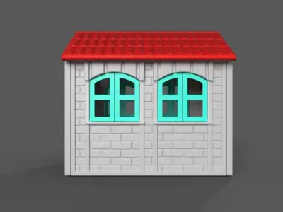 Playhouse 002 Low-poly 3D model