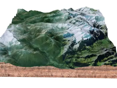 Guttannen Switzerland 3D model