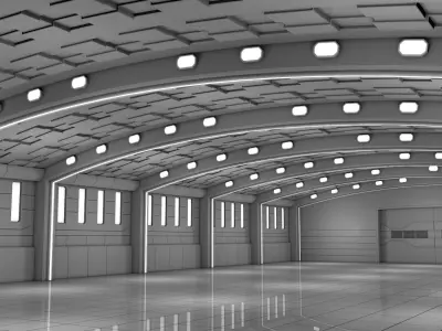 Sci Fi Warehouse 3D model