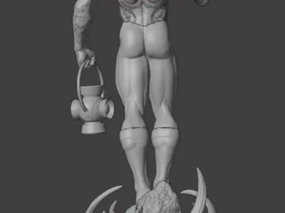 Green Lantern 3D Model STL 3D Printing Ready 3D print model