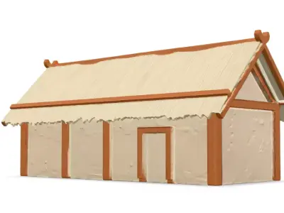 PRIMITIVE AFRICAN HUT SHELTER HOUSE COLLECTION 3D model