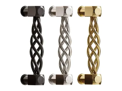 Drawer Pull Cabinet Birdcage Black Wrought Iron 3D model