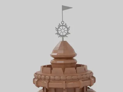  Shri Jagannath Puri Dham Temple 3D Printable Miniature 3D print model