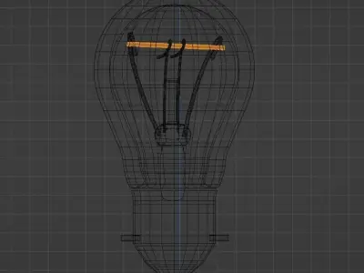 Color Temperature Changing Bulb -Blender 3D model
