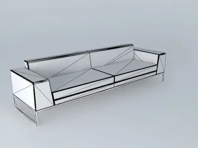 Light green sofa Free 3D model