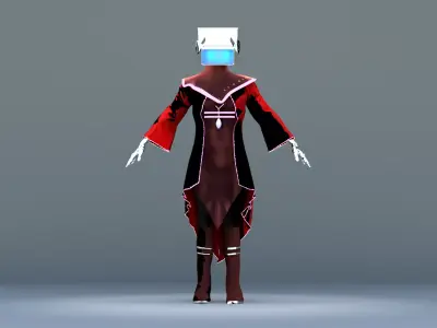 Futuristic Mage  Sci-Fi Sorcerer 3D model