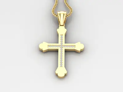 Cross Light Gold 4CP008 3DM STL 3D print model