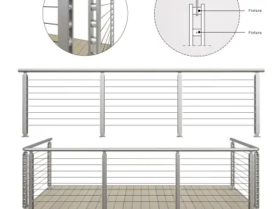 Cable Railing 3D model