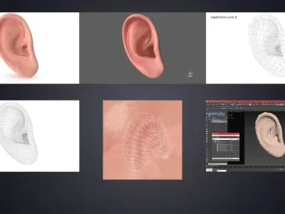  Lips Ears Nose Collection Bundle 