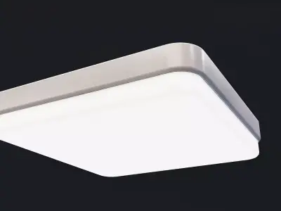 Modern Square LED Ceiling Light Low-poly 3D model