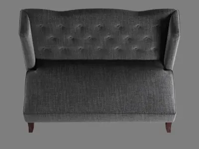 classic confort chair Low-poly 3D model