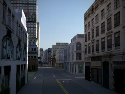 City 39 Low-poly 3D model