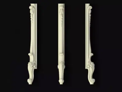 leg High quality 3d models for processing on a cnc machine 3D model 28