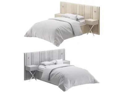 Madison Upholstered Ottoman Bed 3D model