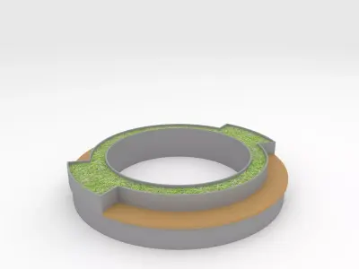 Bench Park 18 Low-poly 3D model